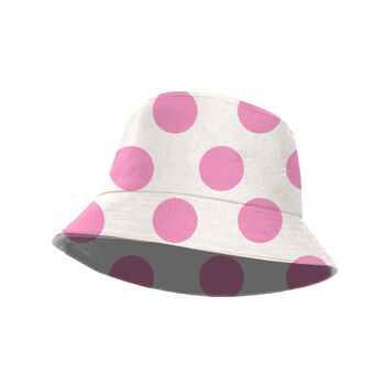 Karactermania Dots-Chapeau bob pour enfants, rose