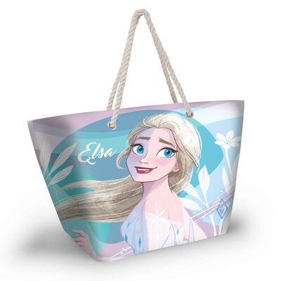 Sac de plage Disney La Reine des Neiges 2 Summer-Soleil, bleu