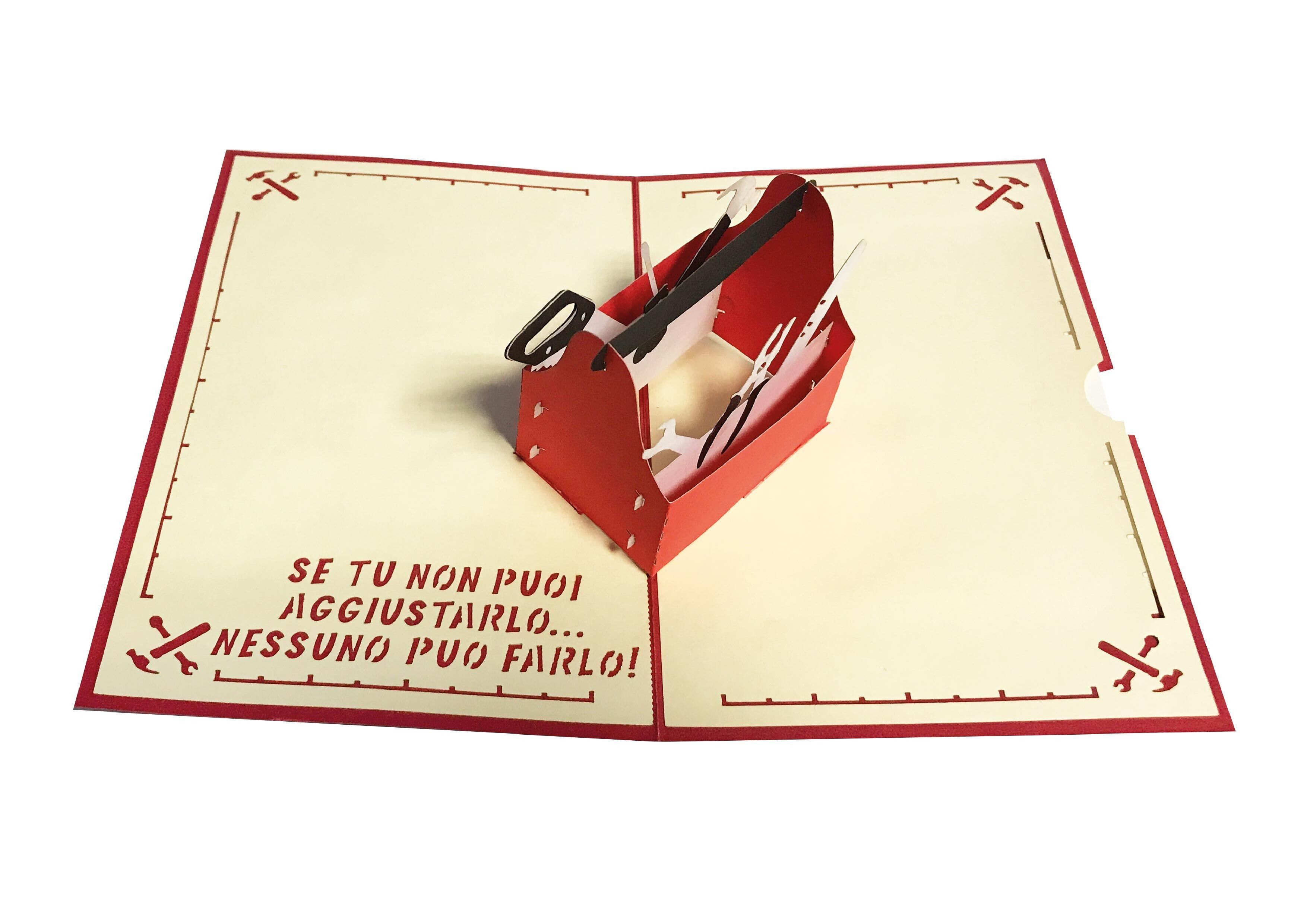 Biglietto di Auguri Origami Popup Compleanno "nessuno può farlo"