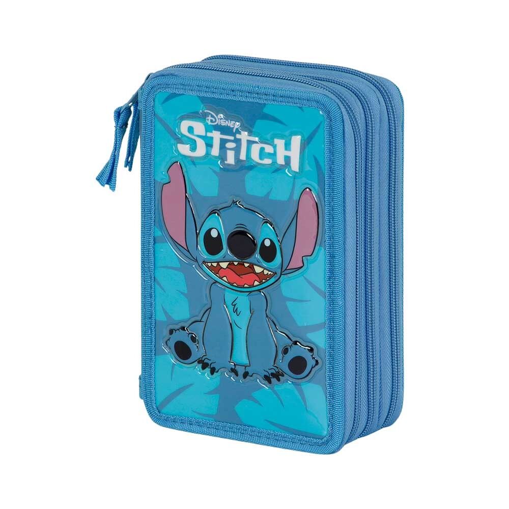 Astuccio triplo completo Disney Lilo e Stitch Sit, blu
