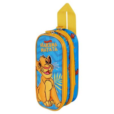 Disney Le Roi Lion Hakuna-Double Trousse 3D Bleu