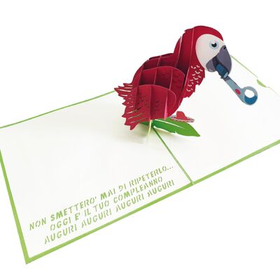 Kompletter Origami-Popup-Bogen „Auguri Auguri“