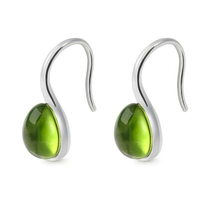 GRANDES BOUCLES D'OREILLES CROCHET VERT AVA