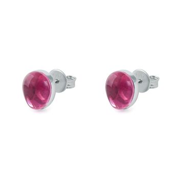 PETITES BOUCLES D'OREILLES AVA FUCHSIA