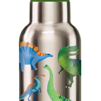 Botella de agua de acero inoxidable - El mundo de los dinosaurios - 3a+ - %