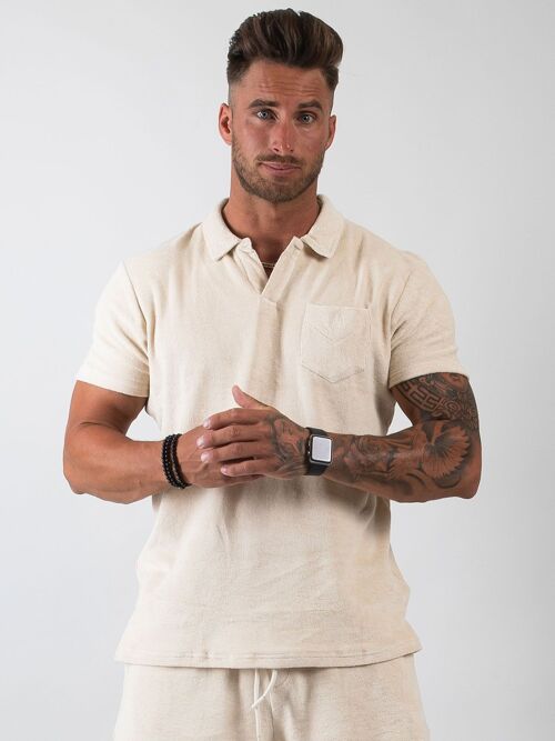 Terry Resort Shirt Light Sand