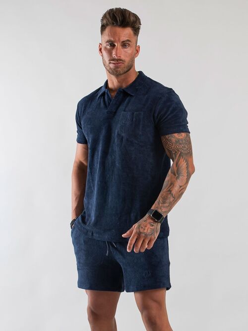 Terry Resort Shirt Navy