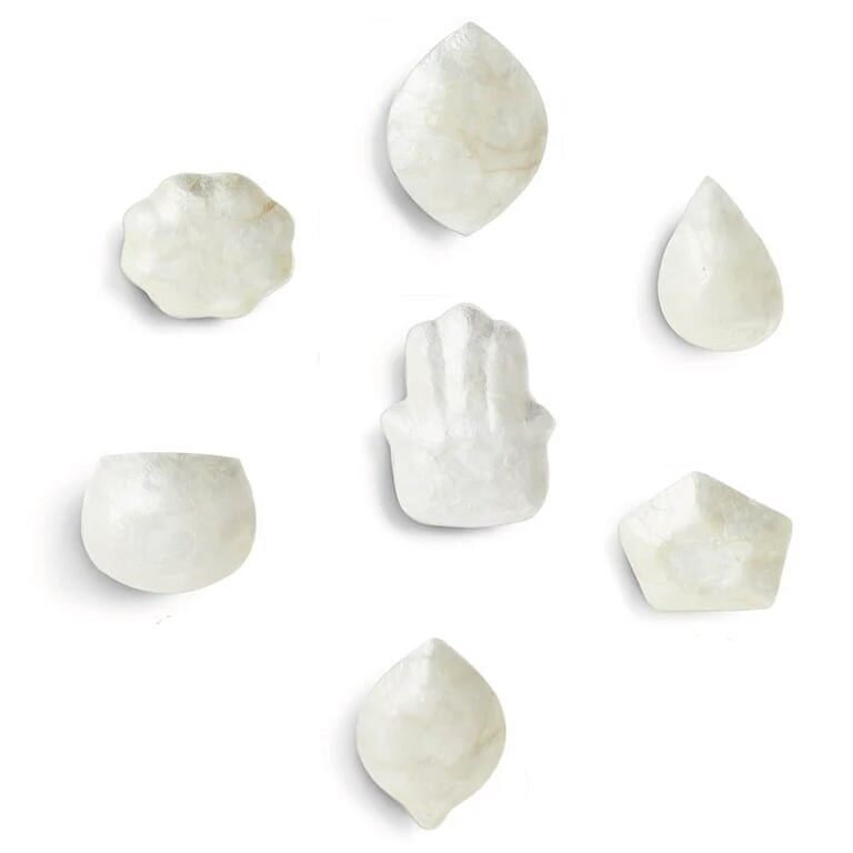 Bowl Shell Capiz S White