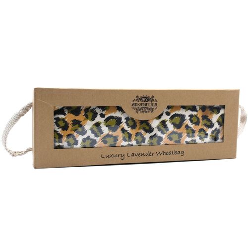 AWHBL-10 - Luxury Lavender  Wheat Bag in Gift Box  - Night Leopard - Sold in 1x unit/s per outer