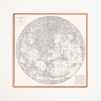 Affiche : Map of the Moon 1