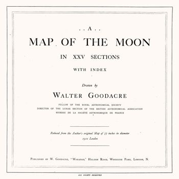 Affiche : Map of the Moon 5