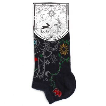 BamSL-10F-M - M/L Hop Hare Bamboo Socks Low (41-46) - Hamsa - Vendu en 3x unité/s par extérieur 3