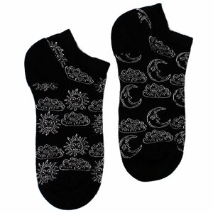 BamSL-19F - S/M Hop Hare Bamboo Socks Low (36-40) - Jour et Nuit - Vendu en 3x unité/s par extérieur