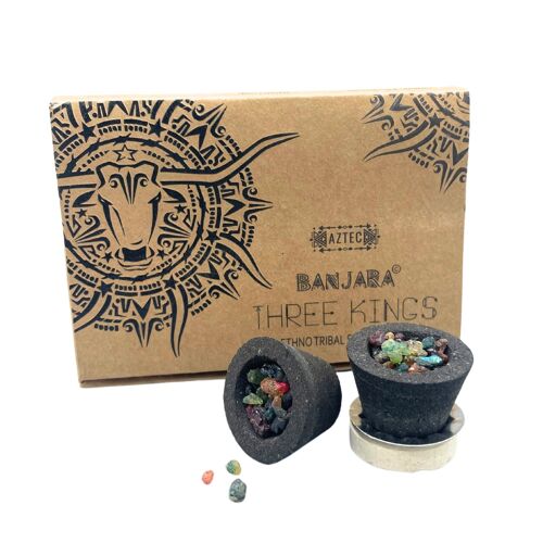BanjCup-06 - Banjara Resin Cups - 3 Kings - Sold in 3x unit/s per outer