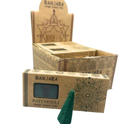 BanjSC-03 - Banjara Smudge Pyramid Cones - Patchouli - Verkauft in 12x Einheit/en pro Umkarton