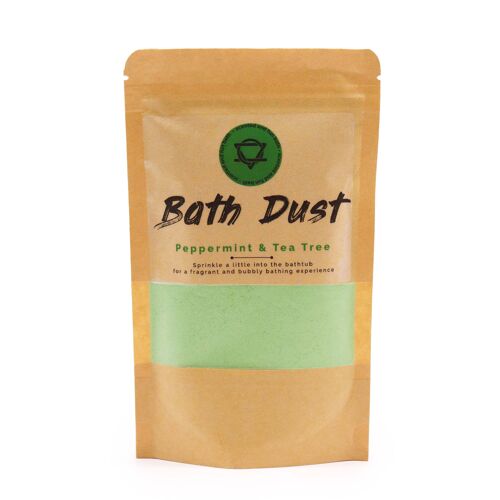 BAS-01 - Peppermint & Tea Tree Bath Dust 190g - Sold in 5x unit/s per outer