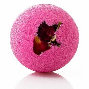 BathB-01 - Bombe de bain Funky 125g - Rose rouge - Vendu en 9x unité/s par extérieur