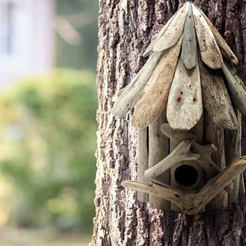 BBBox-10 - Boîte en hauteur pour abeilles et insectes en bois flotté - Vendue en 1x unité/s par extérieur 2