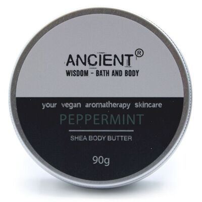 BBEO-05 - Aromatherapy Shea Body Butter 90g - Peppermint - Verkauft in 1x Einheit/en pro Außenhülle