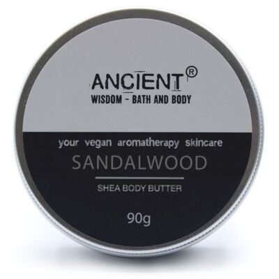 BBEO-06 – Aromatherapy Shea Body Butter 90 g – Sandelholz – Verkauft in 1x Einheit/en pro Außenhülle