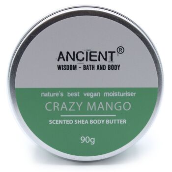BBFO-02 - Beurre corporel parfumé au karité 90g - Crazy Mango - Vendu en 1x unité/s par enveloppe 1