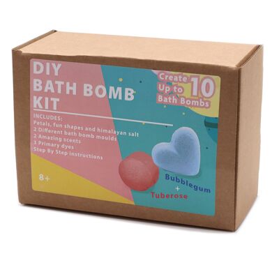 BBKIT-01 - Kit bomba da bagno - Rosa e gomma da masticare - Venduto in 1 unità per esterno