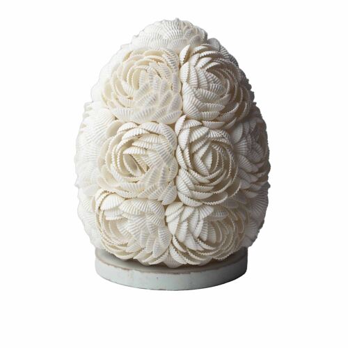 BBSL-03 - Boho Sea Shell Lamp - Rose Oval - 15cm - Sold in 1x unit/s per outer