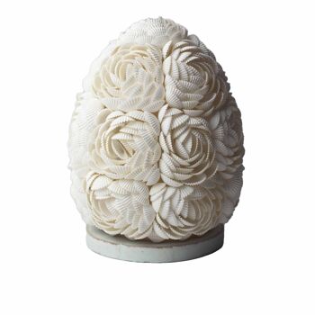 BBSL-03 - Lampe Coquillage Boho - Rose Ovale - 15 cm - Vendu en 1x unité/s par extérieur 1