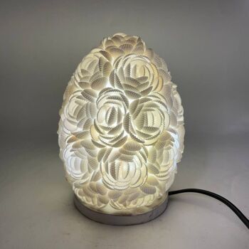 BBSL-03 - Lampe Coquillage Boho - Rose Ovale - 15 cm - Vendu en 1x unité/s par extérieur 2