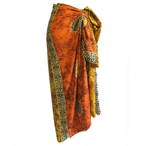 BCS-02 - Bali Celtic Sarongs - Lucky Coins (4 Assorted Colours) - Sold in 4x unit/s per outer