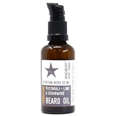 BeardO-03 - 50 ml d'huile de barbe - Spartan Hero - Condition ! - Vendu en 1x unité/s par extérieur