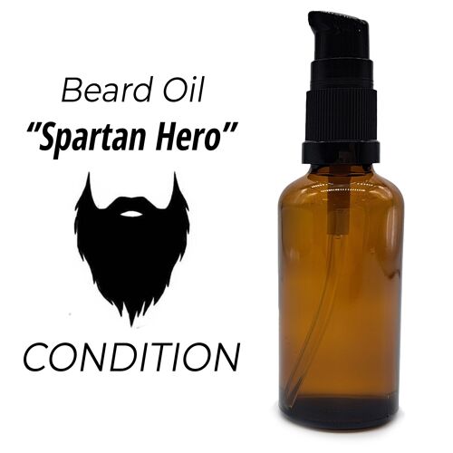 BeardOUL-03 - 50ml Beard Oil - Spartan Hero - White Label - Sold in 10x unit/s per outer