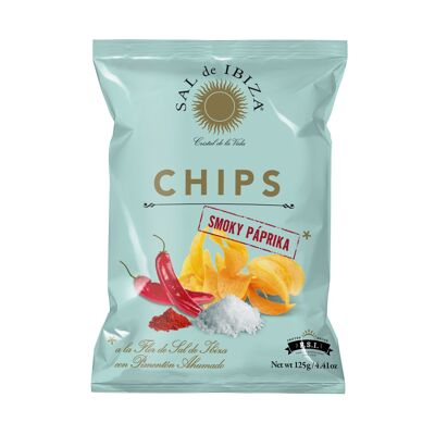 Chips "Smoky Paprika", 125 g Sal de Ibiza Chips con pimentón ahumado 125g