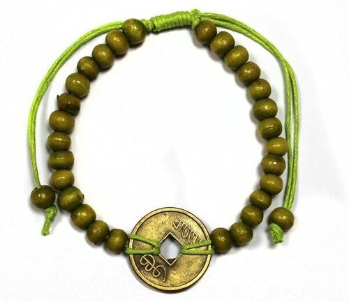BFGx-05 - Good Luck Feng-Shui Bracelets - Lime Green - Sold in 5x unit/s per outer