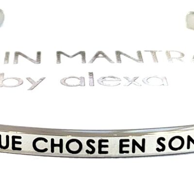 CHAQUE CHOSE EN SON TEMPS, bangle stainless steel silver