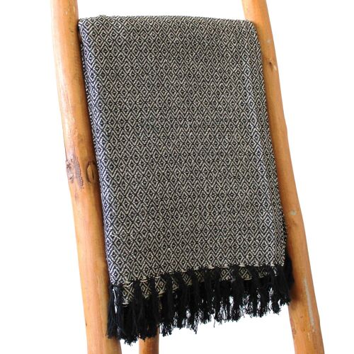 BOHOT-05 - Boho Comfort Throws - 125x150cm - Charcoal - Sold in 1x unit/s per outer