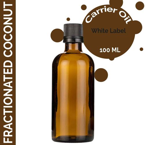 BOUL-06 - Fractionated Coconut Carrier Oil - 100ml - White Label - Sold in 10x unit/s per outer