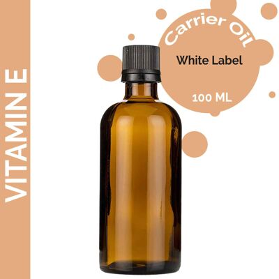 BOUL-16 - Natürliches Vitamin E-Trägeröl - 100 ml - Weißes Etikett - Verkauft in 10x Einheit/en pro Umkarton