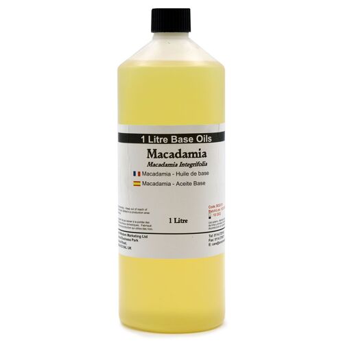 BOz-11 - Macadamia Oil - 1 Litre - Sold in 1x unit/s per outer