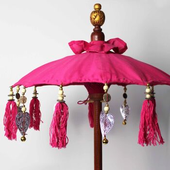 BPAR-07 - Parasol Bali Home Decor - Coton - Rose - 40 cm - Vendu en 1x unité/s par extérieur 2