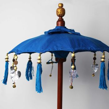 BPAR-09 - Parasol Bali Home Decor - Coton - Turquoise - 40 cm - Vendu en 1x unité/s par extérieur 2