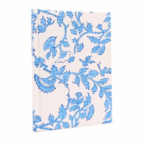 CBN-09 - Cotton Bound Notebooks 20x15cm - 96 pages - Pale Blue Floral - Sold in 1x unit/s per outer