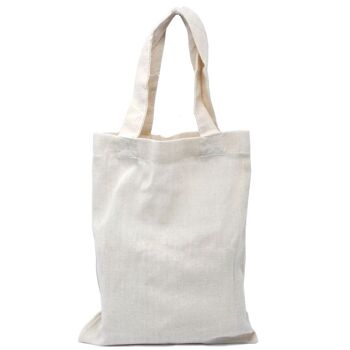 CCOTT-15 - Petit sac en coton naturel 4oz 25x20cm - Vendu en 20x unité/s par extérieur 1