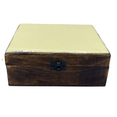 CGIBox-10 - Grande scatola in legno smaltato in ceramica - 20x15x7.5 cm - Calcestruzzo - Venduto in 1x unità per esterno