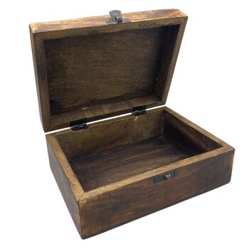 CGIBox-10 - Grande boîte en bois émaillé en céramique - 20x15x7.5 cm - Béton - Vendu par 1x unité/s par extérieur 2