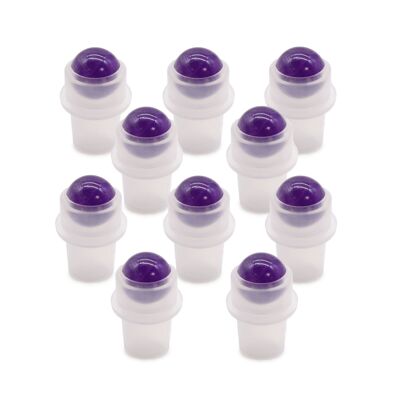 CGRB-19 – Edelstein-Rollspitze für Flasche – Amethyst – Verkauft in 10 Einheiten pro Packung