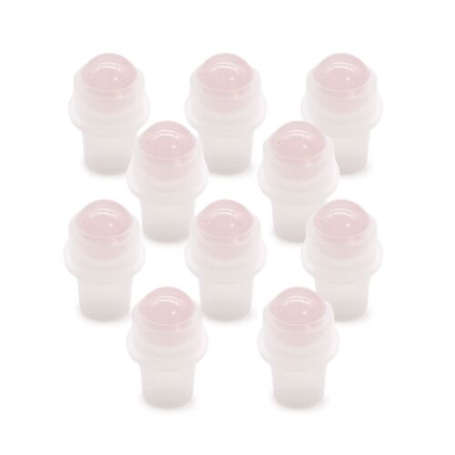 CGRB-17 - Gemstone Roller Tip for Bottle - Rose Quartz - Sold in 10x unit/s per outer