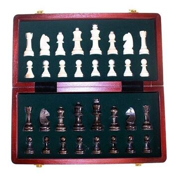 Chess-33 - Ensemble de pièces en bois Zoocen HQ - 29 cm - Vendu en 1x unité/s par extérieur 1
