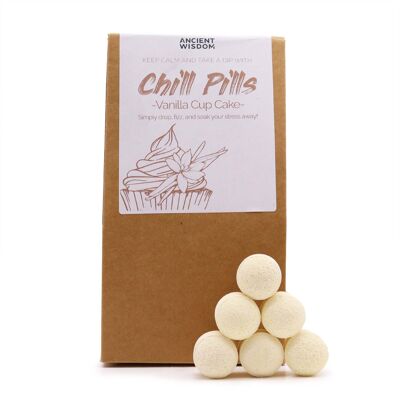 ChillP-06 - Confezione regalo Chill Pills 350g - Cup Cake alla vaniglia - Venduto in 1x unità per esterno