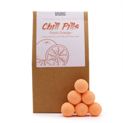 ChillP-08 - Confezione regalo di pillole fredde 350g - Arancia fresca - Venduto in 1x unità per confezione
